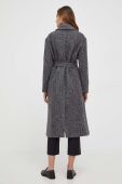 Вовняне пальто Weekend Max Mara колір сірий перехідний двобортний (3592937)