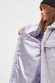 Куртка UGG жіноча колір фіолетовий перехідна oversize