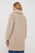 Пальто Pepe Jeans жіночий колір бежевий перехідний двобортний