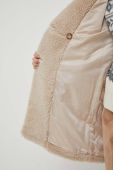 Пальто Pepe Jeans жіночий колір бежевий перехідний двобортний