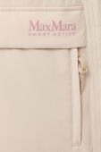Куртка Max Mara Leisure жіноча колір бежевий зимова oversize