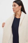 Вовняне пальто Max Mara Leisure колір бежевий перехідний oversize