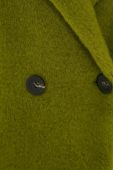 Пальто Sisley жіночий колір зелений перехідний oversize