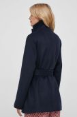 Вовняне пальто Tommy Hilfiger колір синій перехідна