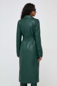 Пальто Marciano Guess жіночий колір зелений перехідний двобортний