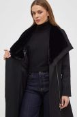 Пальто з домішкою вовни Marciano Guess колір чорний перехідний