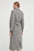 Пальто з домішкою вовни Patrizia Pepe колір чорний перехідний двобортний