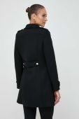 Вовняне пальто Morgan колір чорний перехідне двобортне (3632957)