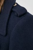 Пальто з домішкою вовни Morgan колір синій перехідний двобортний