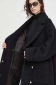Вовняне пальто Won Hundred колір чорний перехідний oversize