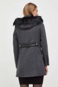 Вовняне пальто Morgan колір сірий перехідний (3675843)