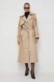 Пальто Victoria Beckham жіночий колір бежевий перехідний (3629578)