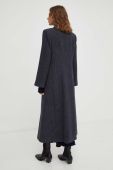 Вовняне пальто By Malene Birger колір чорний перехідний двобортний (3546578)