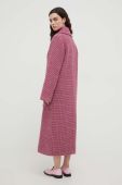 Пальто з домішкою вовни Lovechild колір рожевий перехідний