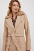Пальто Artigli жіночий колір бежевий перехідний (3577688)