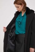 Пальто Artigli жіночий колір чорний перехідний