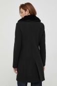 Вовняне пальто Artigli колір чорний перехідний