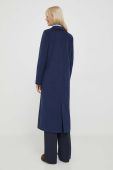 Пальто Artigli жіночий колір синій перехідний двобортний