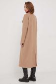 Пальто Artigli жіночий колір бежевий перехідний двобортний