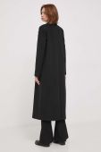 Пальто Artigli жіночий колір чорний перехідний двобортний (3592894)