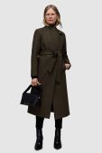 Пальто AllSaints WO127Z RILEY COAT жіноче колір зелений перехідне