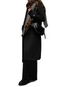 Пальто AllSaints WO016Z MABEL COAT жіноче колір чорний перехідне двобортне