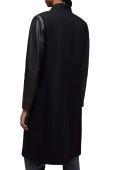 Пальто з вовною AllSaints Sidney колір чорний перехідне