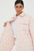 Куртка Guess жіноча колір рожевий перехідна (3383429)