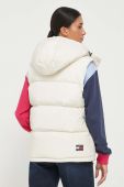 Безрукавка Tommy Jeans жіночий колір бежевий зимовий