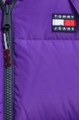 Пухова куртка Tommy Jeans жіноча колір фіолетовий зимова (3374842)
