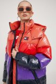 Пухова куртка Tommy Jeans жіноча зимова колір барвистий (3376660)