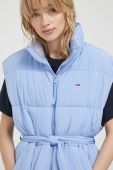 Безрукавка Tommy Jeans жіночий перехідний колір блакитний