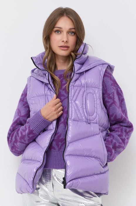 Безрукавка Pinko жіночий колір фіолетовий зимовий