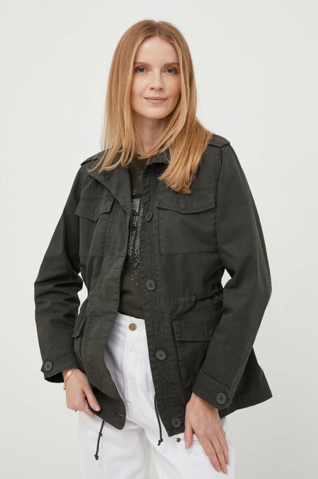 Куртка Pepe Jeans жіноча колір зелений перехідна (3313122)