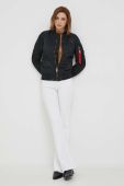 Куртка-бомбер Alpha Industries MA-1 VF 59 Wmn жіночий колір чорний перехідна