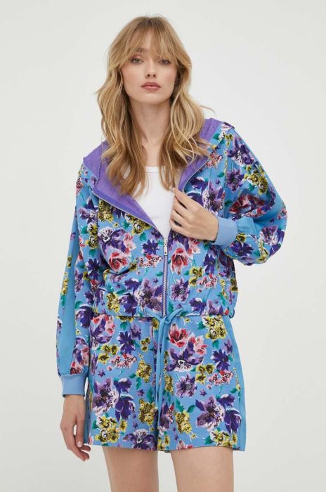 Кофта MAX&Co. жіноча з капюшоном візерунок колір барвистий (3429503)