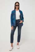 Джинсова куртка MAX&Co. жіноча колір синій перехідна oversize