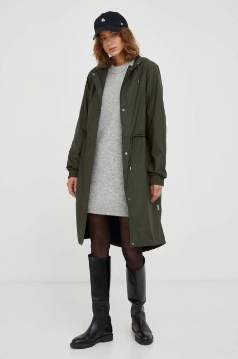 Дощовик Rains 18550 Jackets жіноча колір зелений перехідна