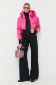 Куртка Patrizia Pepe жіноча колір рожевий перехідна