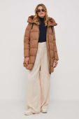 Пухова куртка Bomboogie жіноча колір коричневий зимова (3577719)