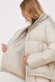 Пухова куртка Bomboogie жіноча колір бежевий зимова (3577744)