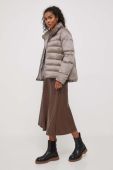 Пухова куртка Bomboogie жіноча колір коричневий зимова (3571254)