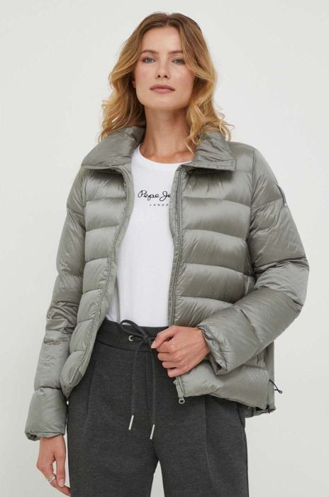 Пухова куртка Bomboogie жіноча колір зелений зимова (3571259)
