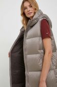 Пухова безрукавка Bomboogie жіночий колір коричневий зимовий (3574653)
