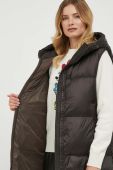 Пухова безрукавка Bomboogie жіночий колір коричневий зимовий (3574659)