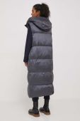 Пухова безрукавка Bomboogie жіночий колір сірий зимовий