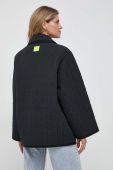 Куртка Elisabetta Franchi жіноча колір чорний перехідна oversize (3641191)