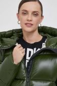 Куртка Save The Duck жіноча колір зелений зимова (3462237)