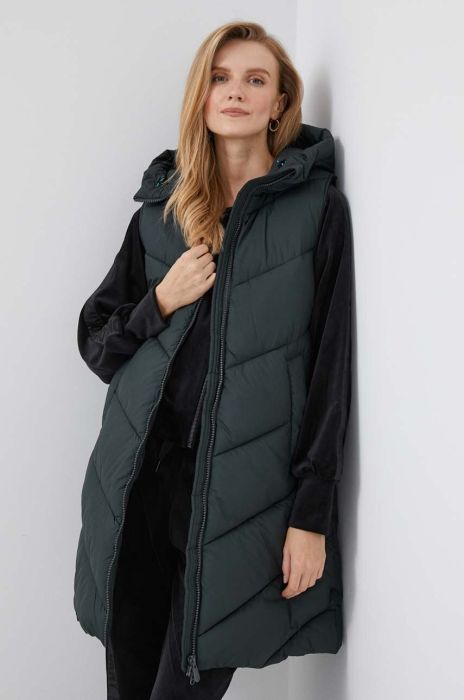 Безрукавка Save The Duck жіночий колір чорний зимовий (3462255)