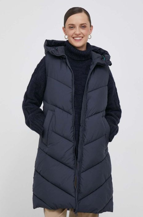 Безрукавка Save The Duck жіночий колір чорний зимовий (3462260)